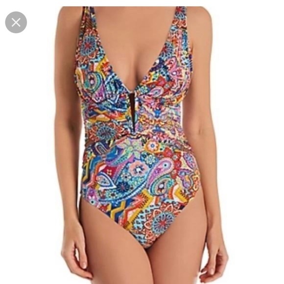 Bleu Rod Beattie Other - Bleu by Rod Beattie Groovy One Piece Multi Colored size 6 New With Tags